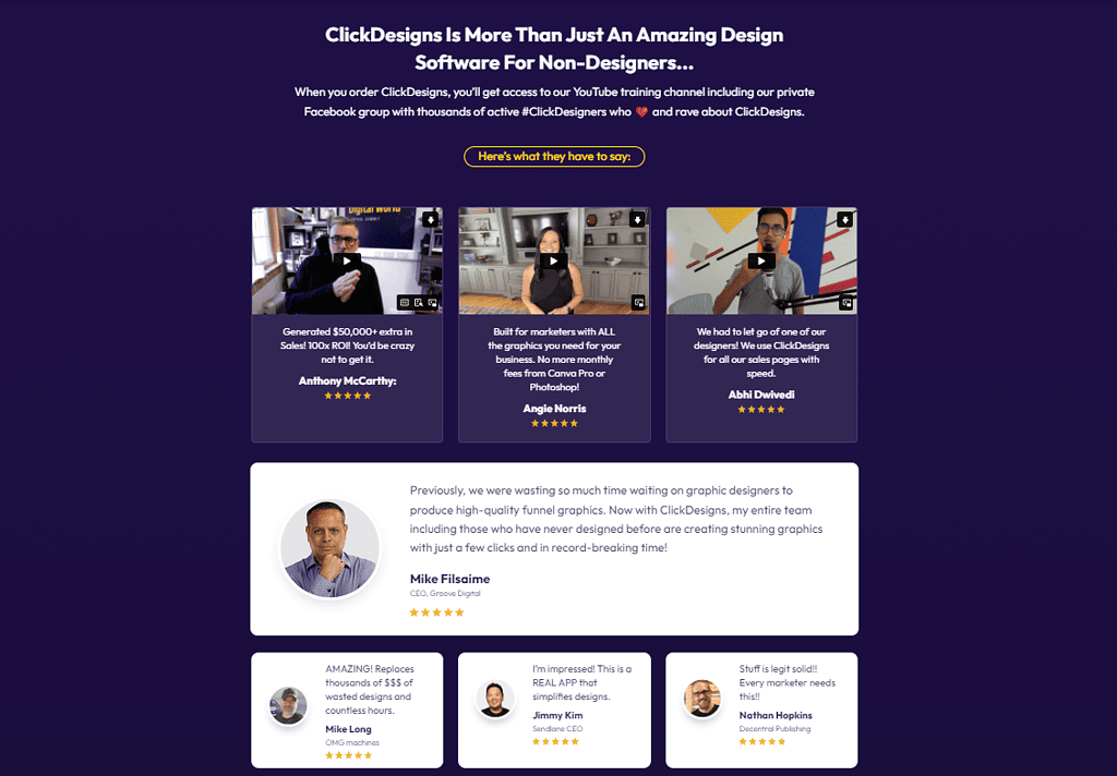 ClickDesigns GoHighLevel Integration Review