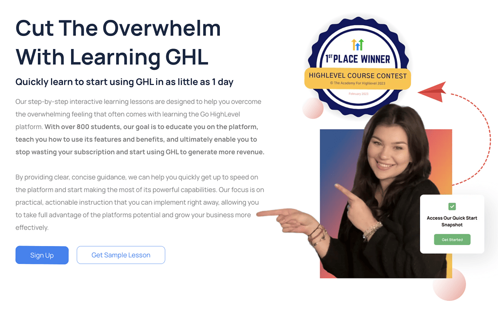 Stephanie Blair Academy for Go HighLevel