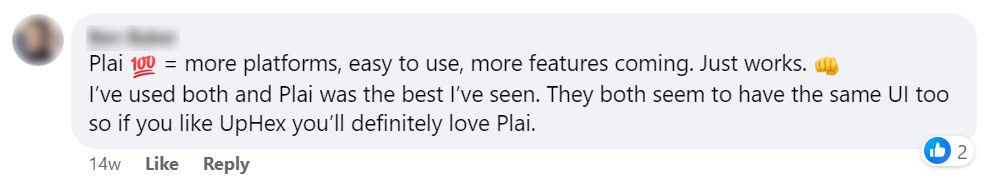 uphex vs. plai