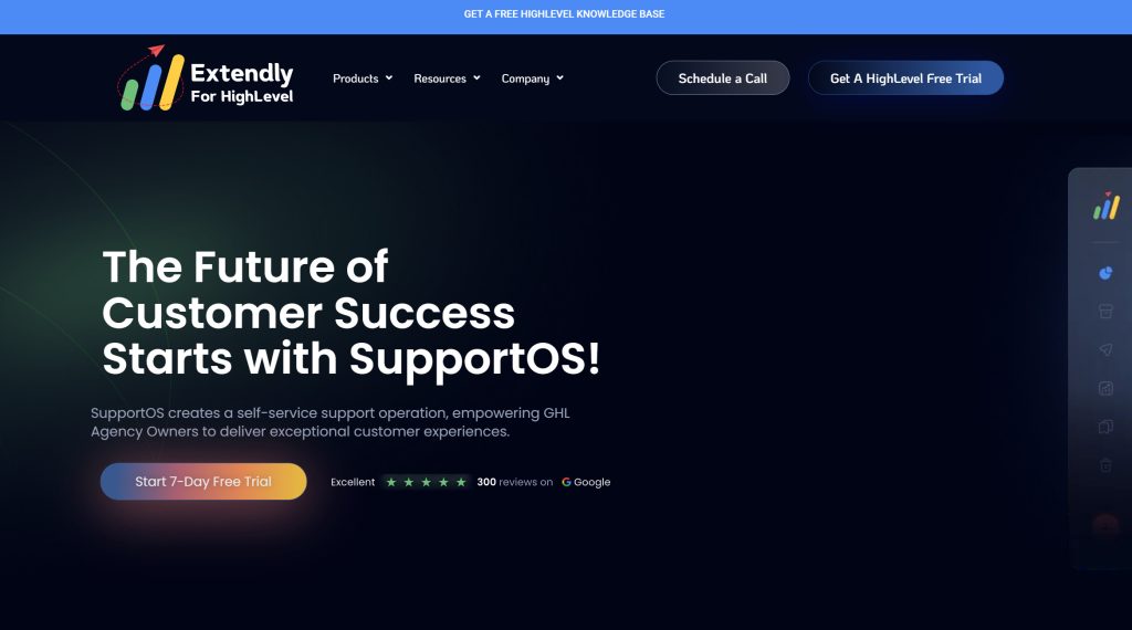 SupportOS Extendly automated customer support