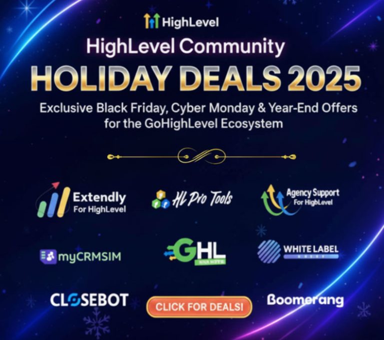 HighLevel Community Holiday Deals 2025