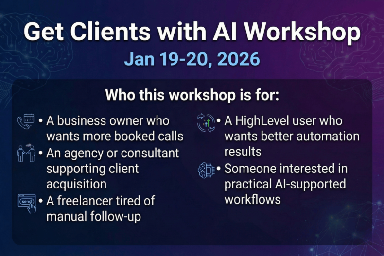 HighLevel AI client acquisition workshop