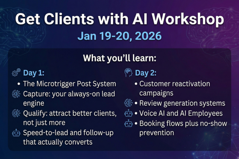 HighLevel AI client acquisition workshop