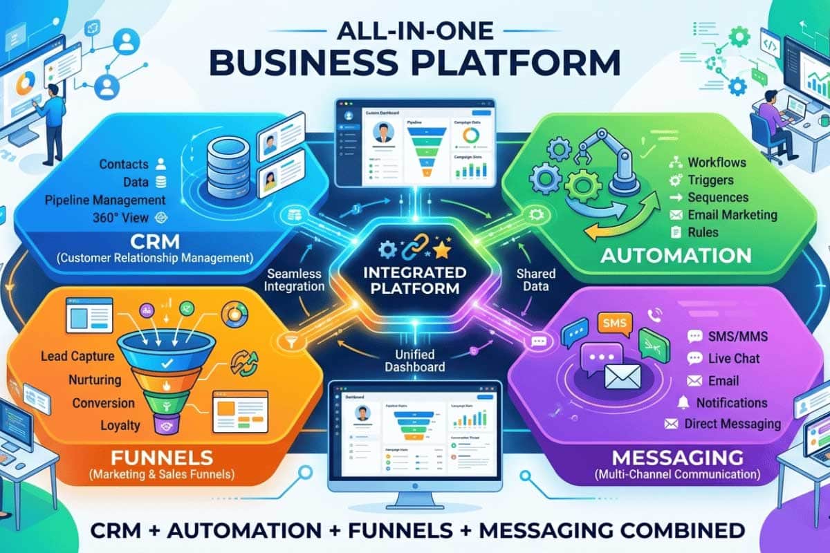 GoHighLevel CRM marketing automation platform used by agencies in India