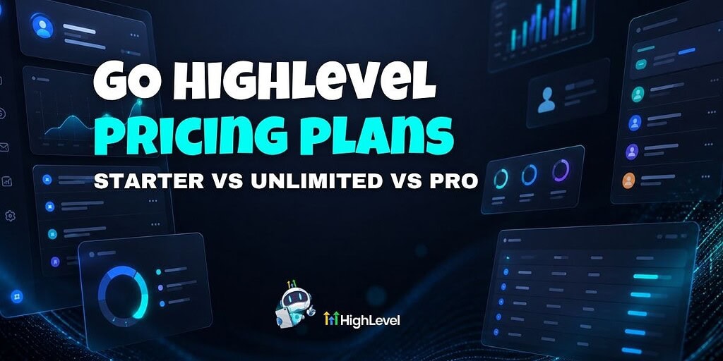 GoHighLevel pricing plans showing feature differences by tier